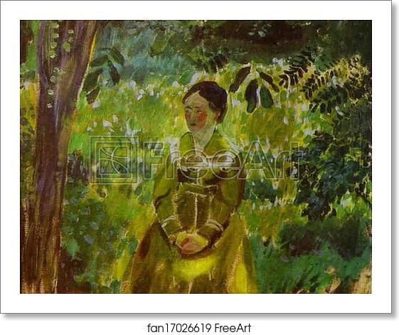 Free art print of Lady in a Garden by Victor Borisov-Musatov Free art print of Lady in a Garden by Victor Borisov-Musatov