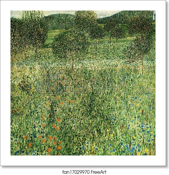 Free art print of Flowering Field by Gustav Klimt Free art print of Flowering Field by Gustav Klimt