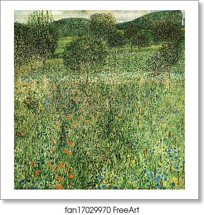 Free art print of Flowering Field by Gustav Klimt Free art print of Flowering Field by Gustav Klimt