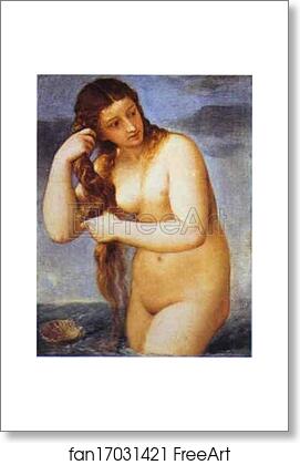 Free art print of Venus Anadyomene by Titian