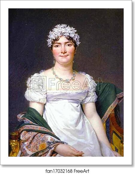 Free art print of Portrait of Countess Daru by Jacques-Louis David