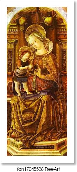 Free art print of Madonna Enthroned by Carlo Crivelli Free art print of Madonna Enthroned by Carlo Crivelli