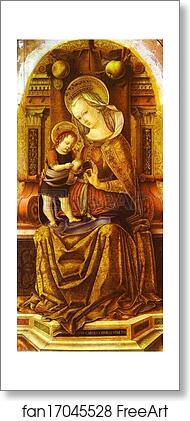 Free art print of Madonna Enthroned by Carlo Crivelli