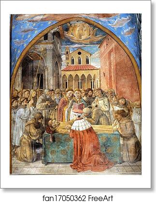 Free art print of Death and Ascention of St. Francis by Benozzo Gozzoli