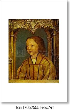 Free art print of Portrait of a Boy with Blond Hair by Ambrosius Holbein