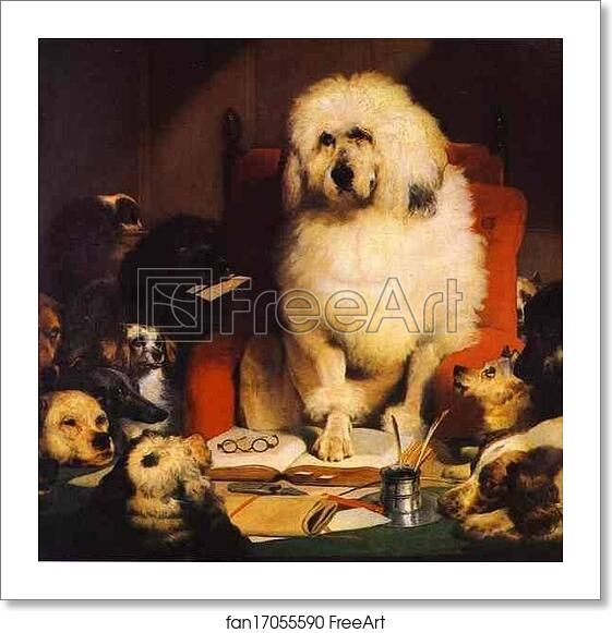 Free art print of Laying Down the Law by Sir Edwin Landseer Free art print of Laying Down the Law by Sir Edwin Landseer