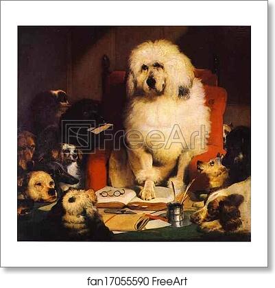 Free art print of Laying Down the Law by Sir Edwin Landseer