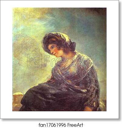 Free art print of The Milkmaid of Bordeaux by Francisco De Goya Y Lucientes
