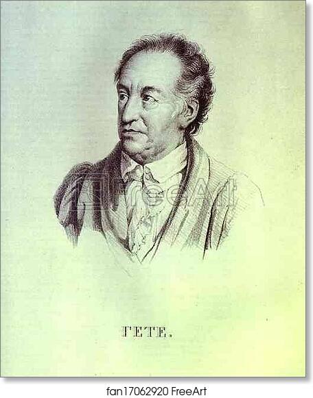 Free art print of Portrait of I. W. Goethe by Orest Kiprensky