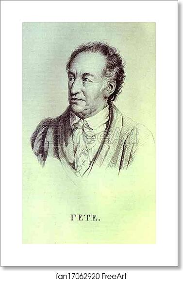 Free art print of Portrait of I. W. Goethe by Orest Kiprensky