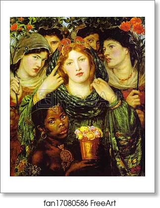 Free art print of The Beloved by Dante Gabriel Rossetti