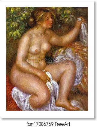 Free art print of After the Bath by Pierre-Auguste Renoir
