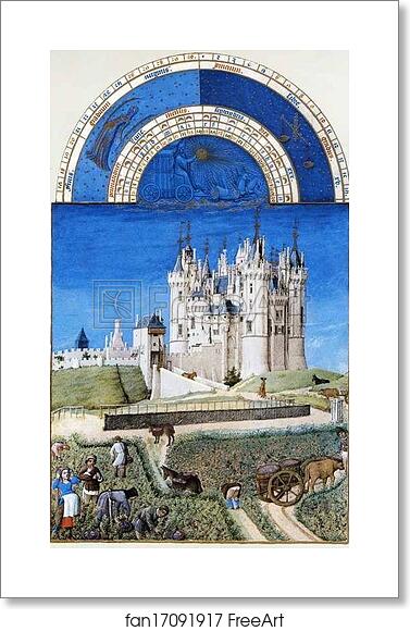Free art print of Les trÄ�s riches heures du Duc de Berry. September. Château de Saumur by Limbourg Brothers Free art print of Les trÄ�s riches heures du Duc de Berry. September. Château de Saumur by Limbourg Brothers
