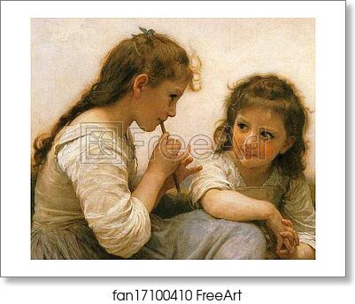 Free art print of Childhood Idyll. Detail by William-Adolphe Bouguereau