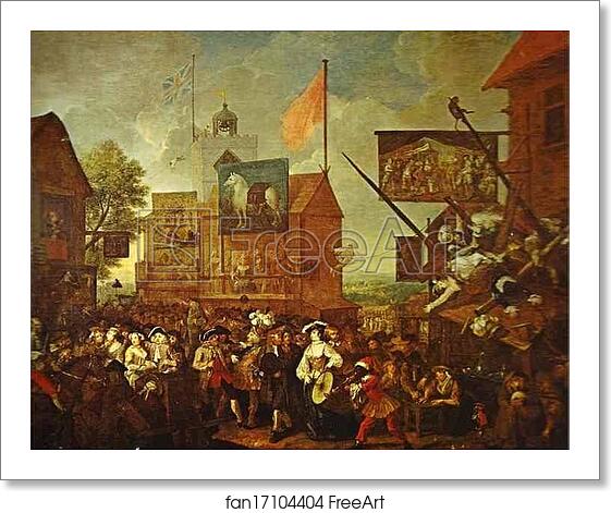 Free art print of Southwark Fair by William Hogarth Free art print of Southwark Fair by William Hogarth