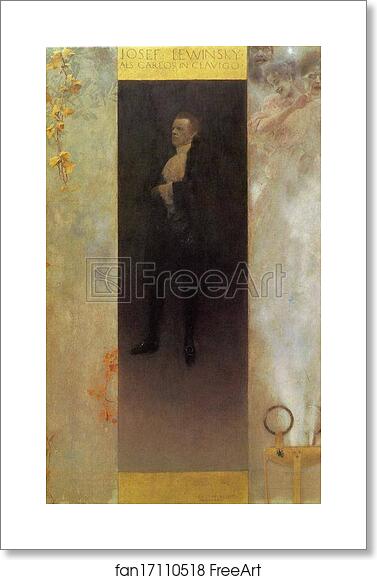 Free art print of Portrait of Josef Lewinsky by Gustav Klimt Free art print of Portrait of Josef Lewinsky by Gustav Klimt