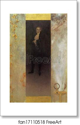 Free art print of Portrait of Josef Lewinsky by Gustav Klimt