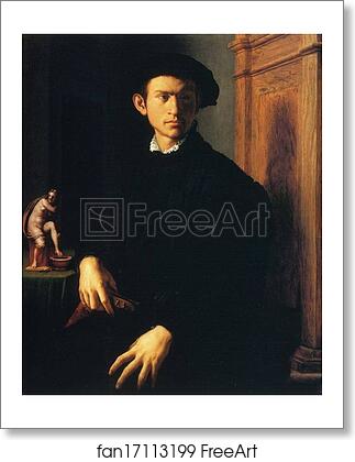 Free art print of Portrait of Young Man with a Lute by Agnolo Bronzino
