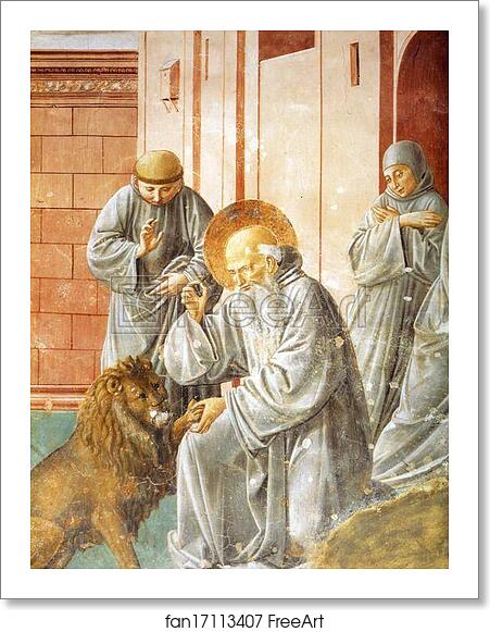 Free art print of St. Jerome Pulling a Thorn from a Lion's Paw by Benozzo Gozzoli Free art print of St. Jerome Pulling a Thorn from a Lion's Paw by Benozzo Gozzoli