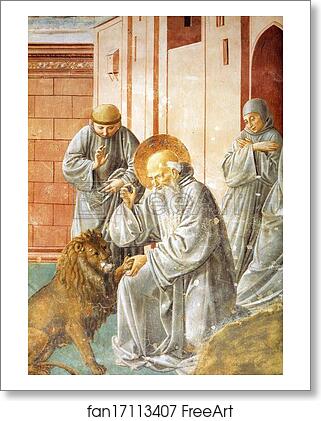 Free art print of St. Jerome Pulling a Thorn from a Lion's Paw by Benozzo Gozzoli Free art print of St. Jerome Pulling a Thorn from a Lion's Paw by Benozzo Gozzoli