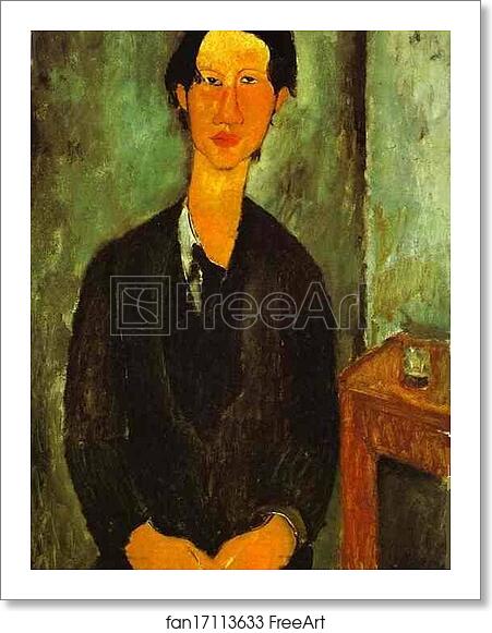 Free art print of Portrait of Chaim Soutine Seated at a Table by Amedeo Modigliani Free art print of Portrait of Chaim Soutine Seated at a Table by Amedeo Modigliani