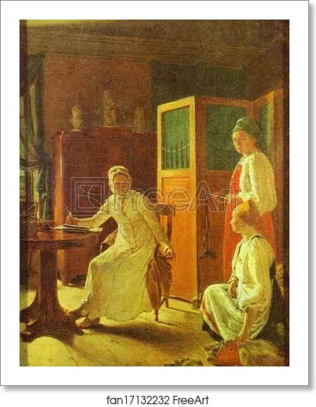 Free art print of Morning of the Landlady by Alexey Venetsianov Free art print of Morning of the Landlady by Alexey Venetsianov