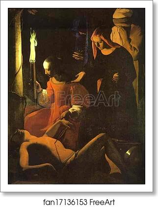 Free art print of St. Sebastian Tended by St. Irene by Georges De La Tour Free art print of St. Sebastian Tended by St. Irene by Georges De La Tour