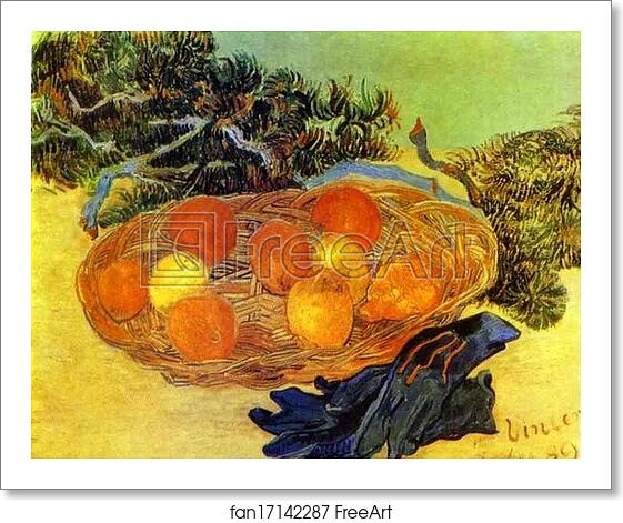 Free art print of Still Life with Gloves and Pine Branch by Vincent Van Gogh Free art print of Still Life with Gloves and Pine Branch by Vincent Van Gogh