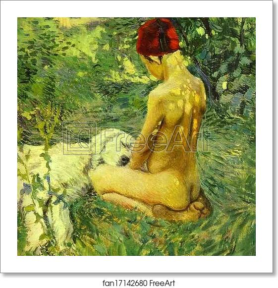 Free art print of Boy with a Dog by Victor Borisov-Musatov Free art print of Boy with a Dog by Victor Borisov-Musatov