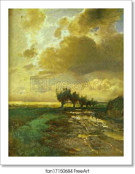Free art print of Country Road by Alexey Savrasov