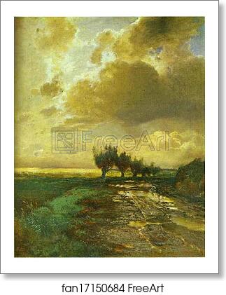 Free art print of Country Road by Alexey Savrasov