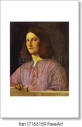 Free art print of A Young Man by Giorgione