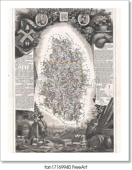 Free art print of Dept. de la Meuse. by Victor Jules Levasseur