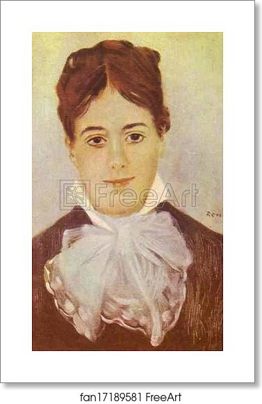 Free art print of A Young Woman by Pierre-Auguste Renoir Free art print of A Young Woman by Pierre-Auguste Renoir