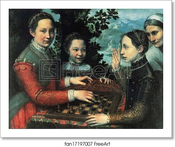 Free art print of The Chess Game by Sofonisba Anguissola