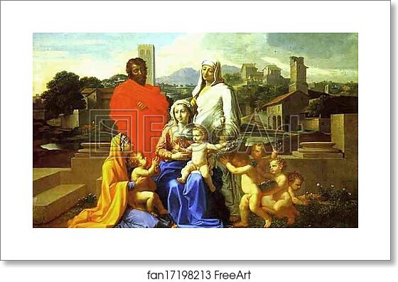 Free art print of The Holy Family by Nicolas Poussin Free art print of The Holy Family by Nicolas Poussin