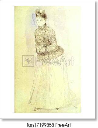 Free art print of Woman with a Muff by Pierre-Auguste Renoir