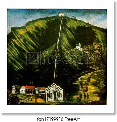 Free art print of The Tiflis Funicular by Niko Pirosmani