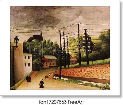 Free art print of View of Malakoff./ Vue de Malakoff by Henri Rousseau
