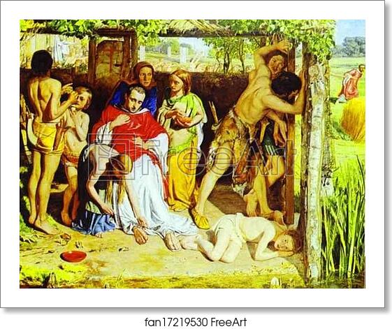 Free art print of A Converted British Family Sheltering a Christian Priest from the Persecution of the Druids by William Holman Hunt Free art print of A Converted British Family Sheltering a Christian Priest from the Persecution of the Druids by William Holman Hunt