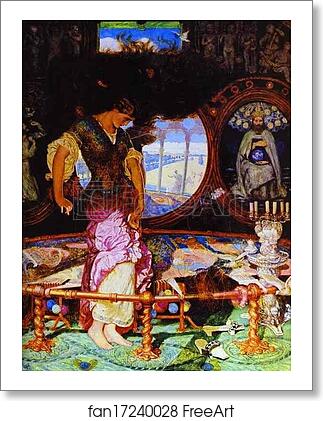 Free art print of The Lady of Shalott by William Holman Hunt