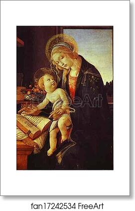 Free art print of Madonna del Libro by Alessandro Botticelli