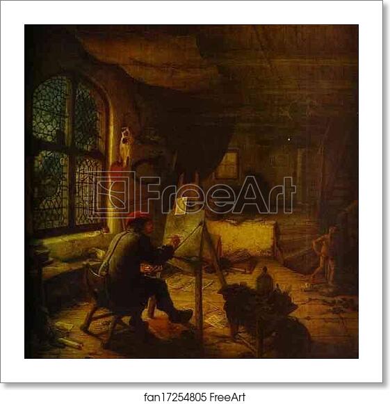 Free art print of The Artist in His Studio by Adriaen Van Ostade Free art print of The Artist in His Studio by Adriaen Van Ostade