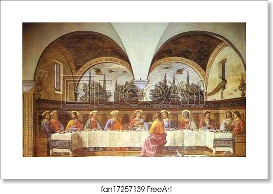 Free art print of Last Supper by Domenico Ghirlandaio Free art print of Last Supper by Domenico Ghirlandaio