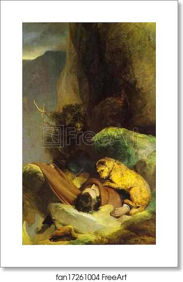 Free art print of Attachment by Sir Edwin Landseer Free art print of Attachment by Sir Edwin Landseer