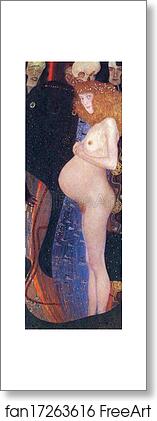 Free art print of Hope I by Gustav Klimt
