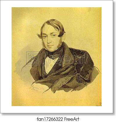 Free art print of Portrait of S. A. Sobolevsky by Karl Brulloff Free art print of Portrait of S. A. Sobolevsky by Karl Brulloff