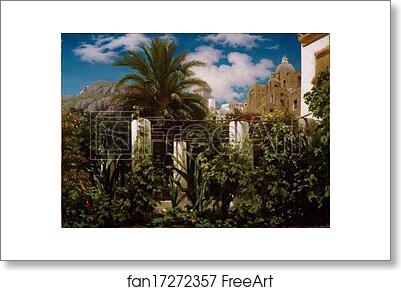 Free art print of Garden of an Inn, Capri by Frederick Leighton