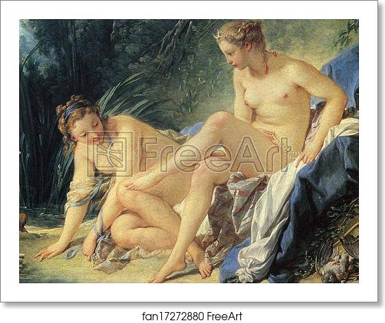 Free art print of Diana Leaving Her Bath. Detail by François Boucher Free art print of Diana Leaving Her Bath. Detail by François Boucher