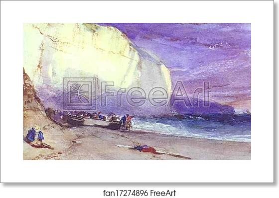 Free art print of The Undercliff by Richard Parkes Bonington Free art print of The Undercliff by Richard Parkes Bonington